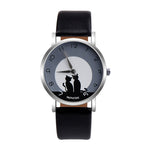 Women's casual watches Cute Cat Pattern quartz wristwatches