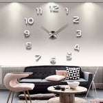 2018 new 3D wall clock digital wall clock fashion living room