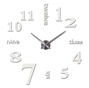 new fashion watches 3d real big wall clock