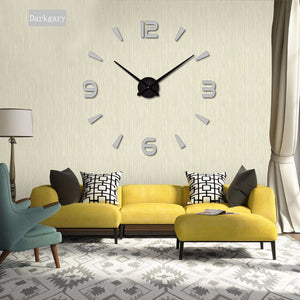 2019 New High Quality 3D Wall Stickers Creative Fashion Living Room Clocks